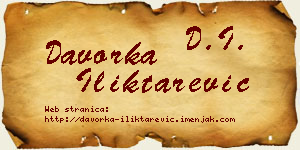 Davorka Iliktarević vizit kartica